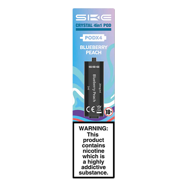 SKE Crystal 4in1 Prefilled Pods - Blueberry Peach