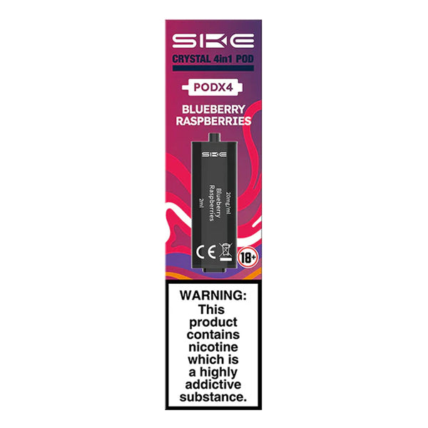 SKE Crystal 4in1 Prefilled Pods - Blueberry Raspberry