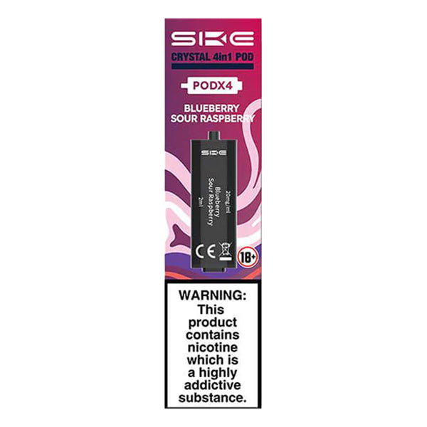 SKE Crystal 4in1 Prefilled Pods - Blueberry Sour Raspberry