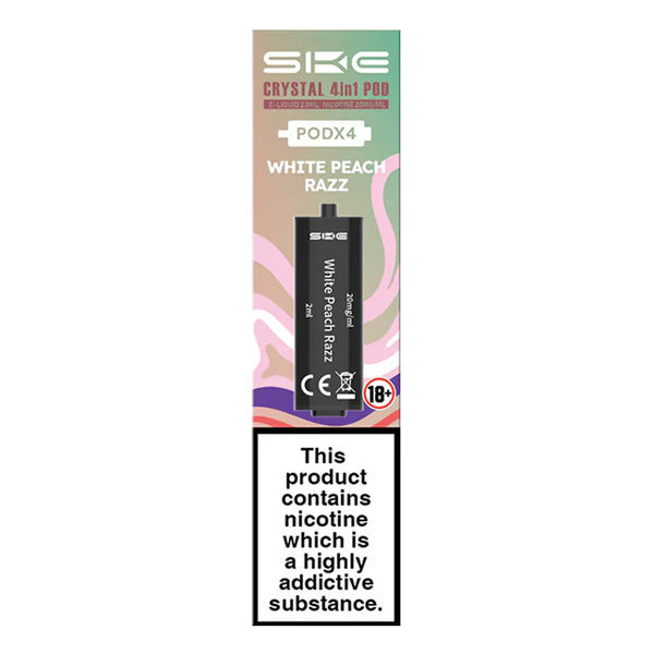 SKE Crystal 4in1 Prefilled Pods - White Peach Razz