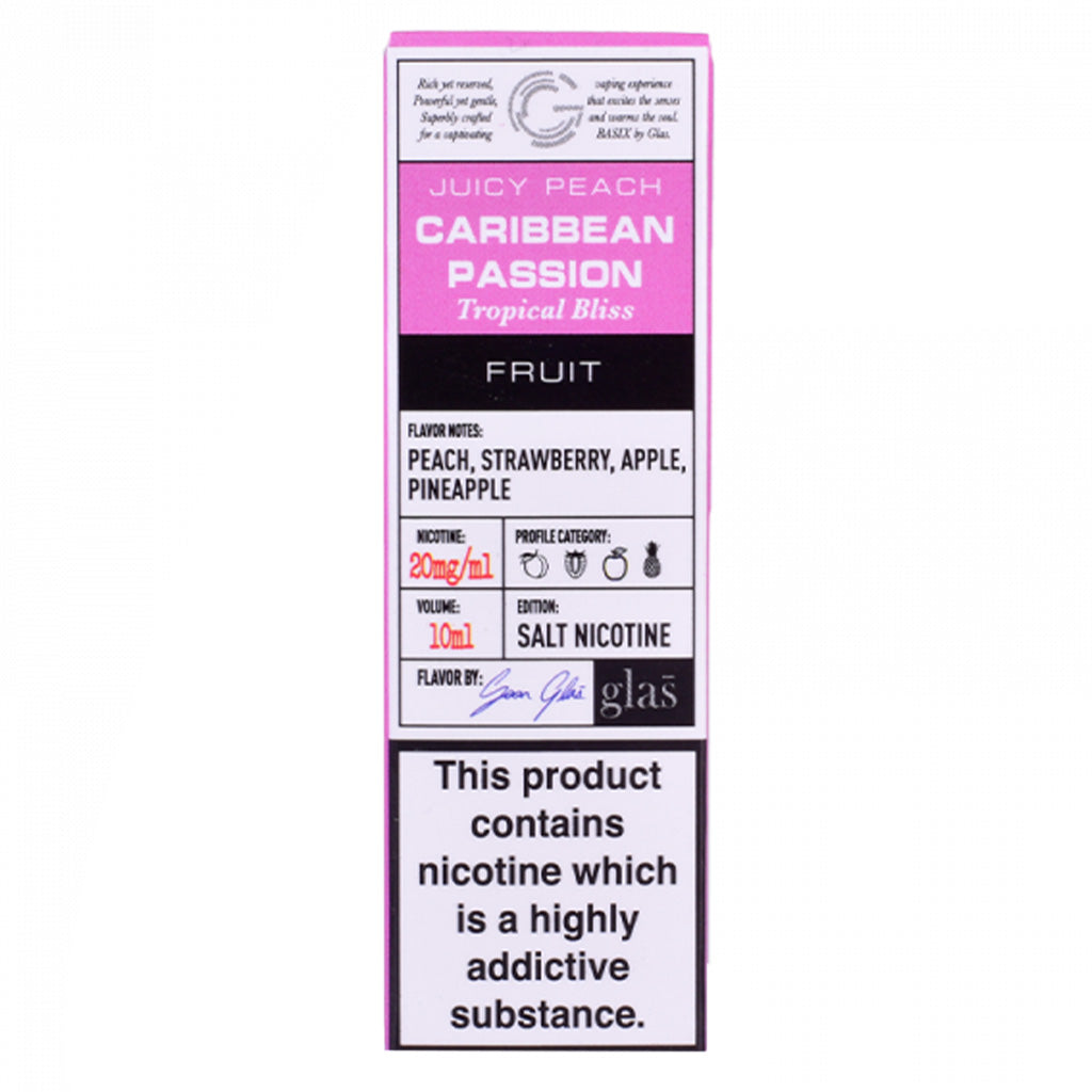 Glas Basix Nic Salts - Caribbean Passion E Liquid-Fogfathers