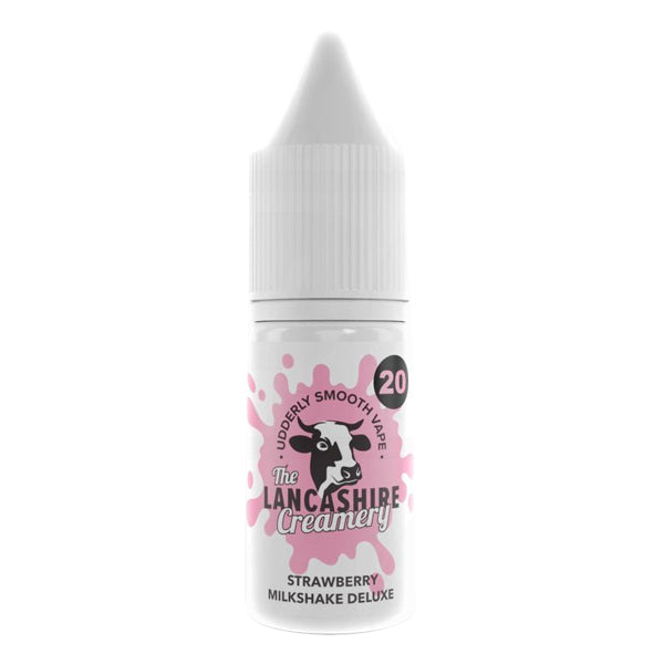 The Lancashire Creamery Nic Salts - Strawberry Milkshake Deluxe