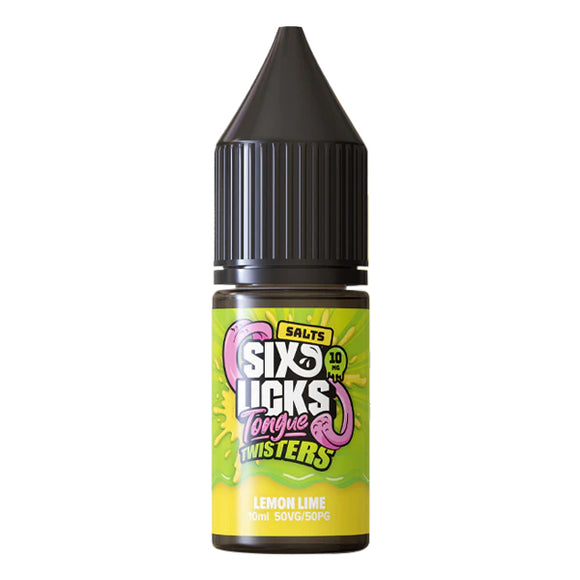 Six Licks Nic Salts - Lemon Lime