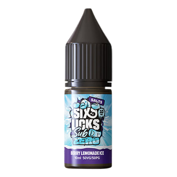 Six Licks Sub Zero Nic Salts  - Berry Lemonade Ice