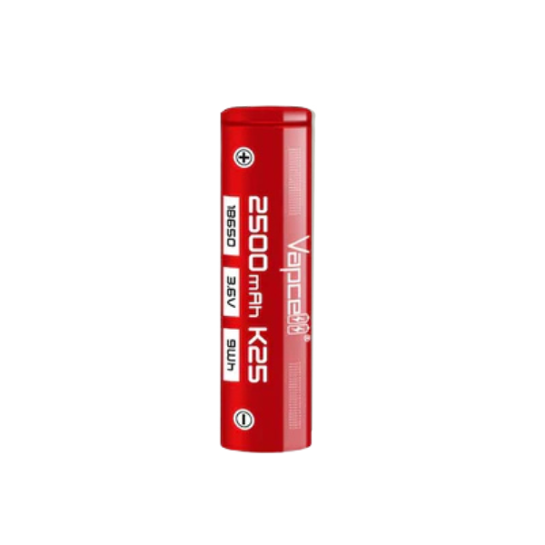 Vapcell K25 18650 2500mAh 35A Rechargeable Battery