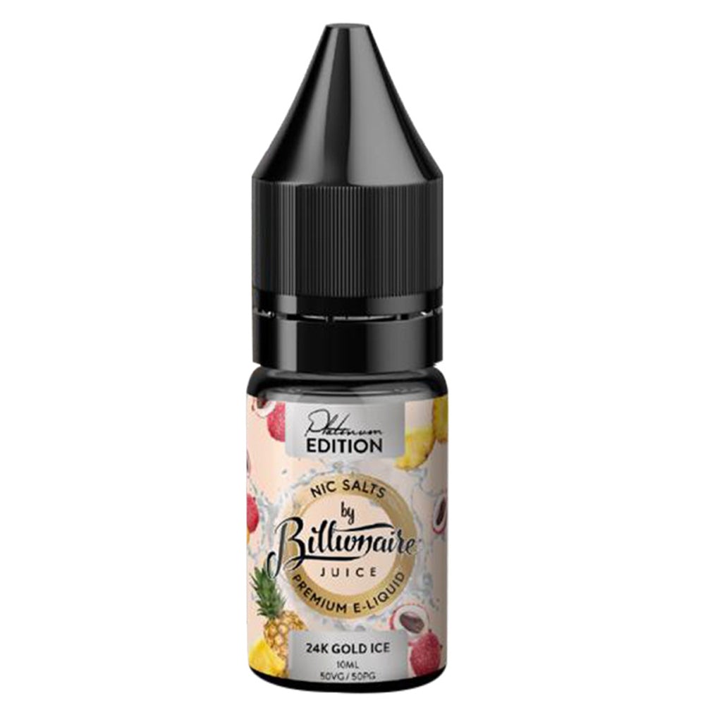 Billionaire Juice UK Nic Salts - 24K Gold Ice | From 3.33 Billionaire Juice UK Nic Salts - 24K Gold Ice | From 3.33