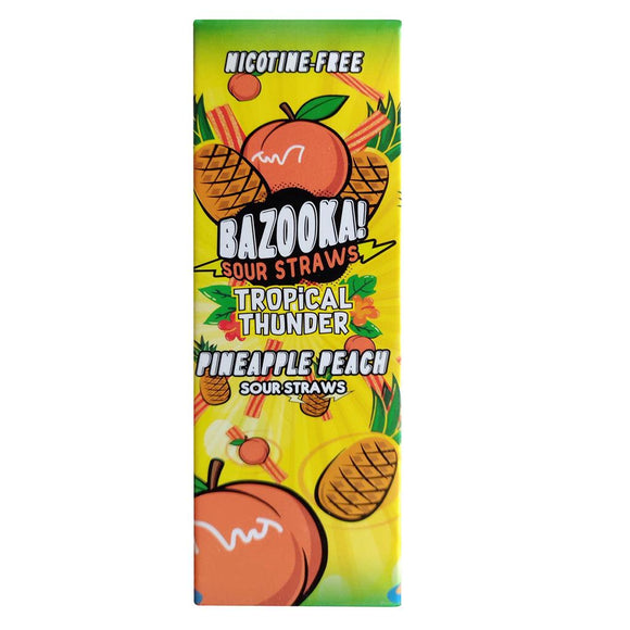 Bazooka Sour Straws Pineapple Peach E Liquid-Fogfathers