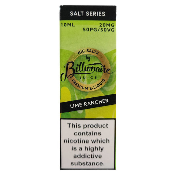 Billionaire Juice Nic Salts - Lime Rancher E Liquid-Fogfathers