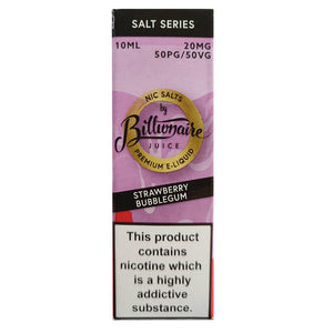 Billionaire Juice Nic Salts - Strawberry Bubblegum E Liquid-Fogfathers