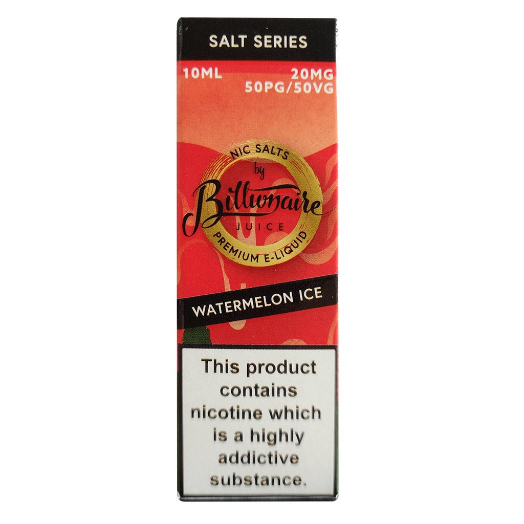 Billionaire Juice Nic Salts - Watermelon Ice E Liquid-Fogfathers