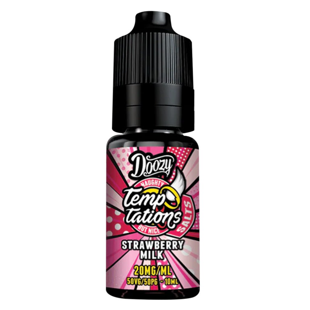 Doozy Temptations Nic Salts - Strawberry Milk E Liquid-Fogfathers