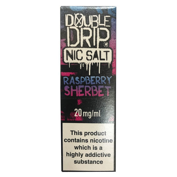 Double Drip Nic Salt - Raspberry Sherbet E Liquid-Fogfathers