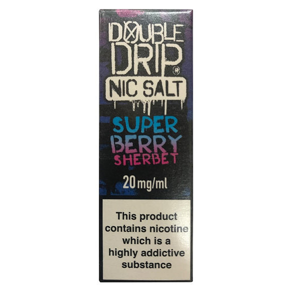 Double Drip Nic Salt - Super Berry Sherbet E Liquid-Fogfathers