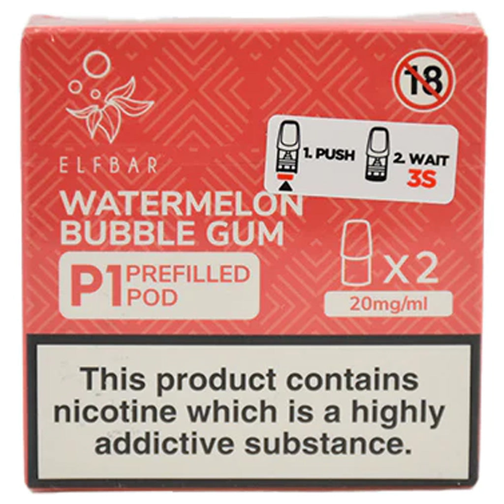 Elf Mate P1 Pre-filled Pod - Watermelon Bubblegum | 4.99 Elf Mate P1 Pre-filled Pod - Watermelon Bubblegum | 4.99