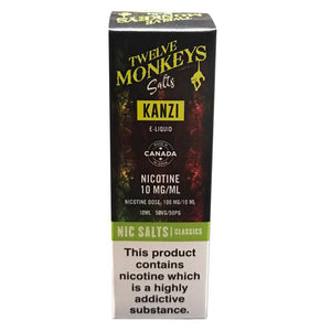 Twelve Monkeys Nic Salts - Kanzi E Liquid-Fogfathers